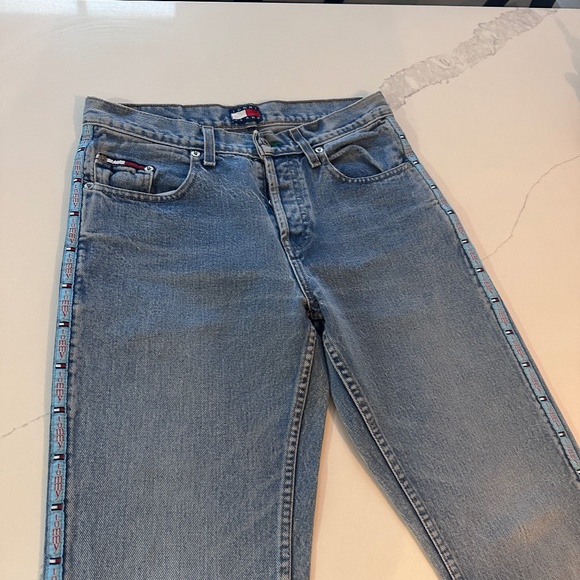 Rare Tommy Hilfiger Logo Straight Leg Denim Jeans - Picture 8 of 8